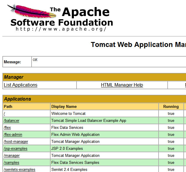 Refresh the Tomcat Manager